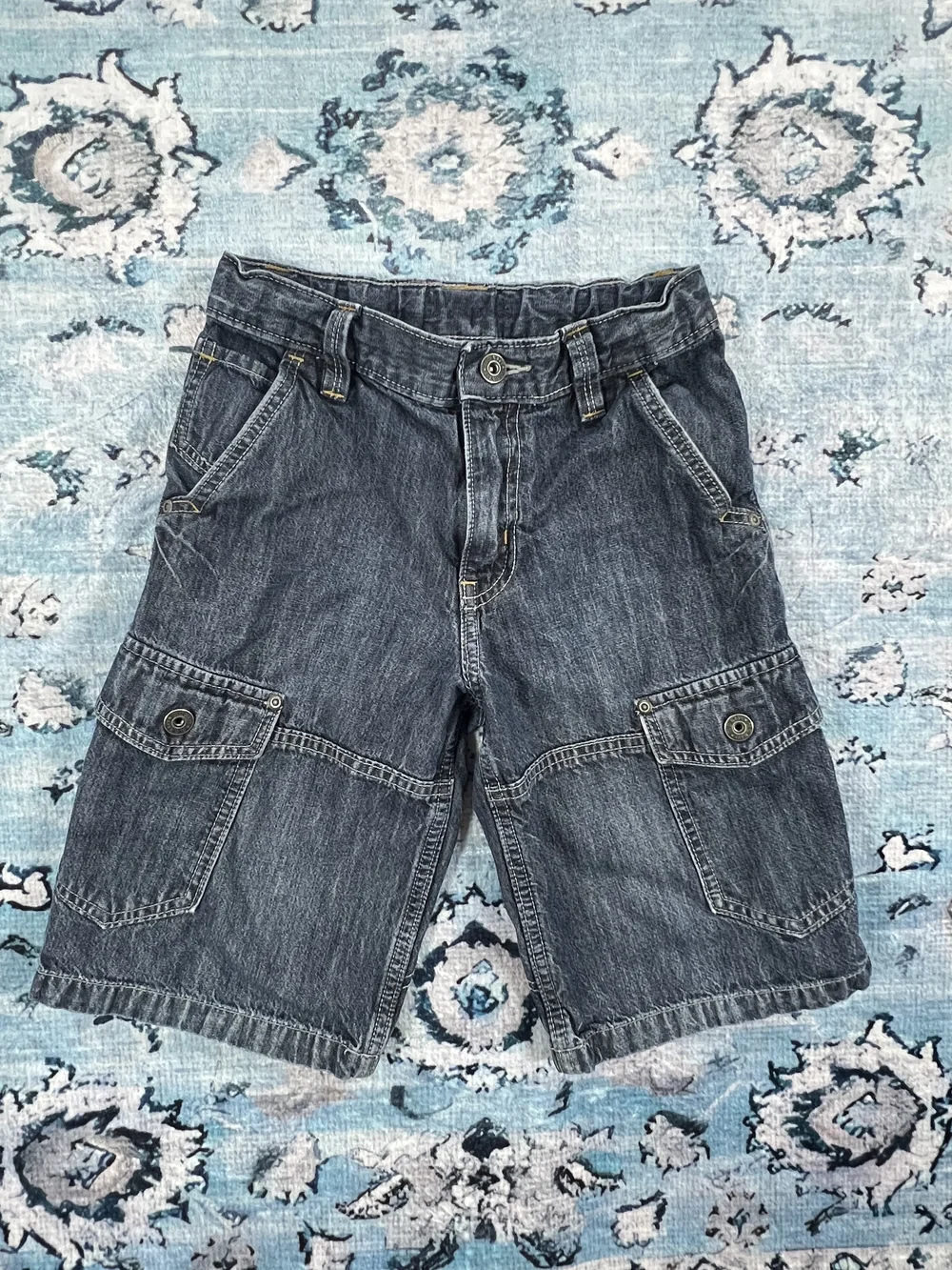 Old Navy Boys Blue Denim Cargo Shorts